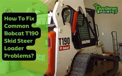 skid steer not accelerating|skidsteer t190 right track problems.